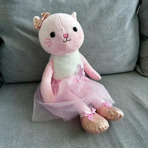 Мягкая игрушка Котя в розовом платье фото 4