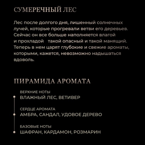 Аромасаше СУМЕРЕЧНЫЙ ЛЕС фото 2